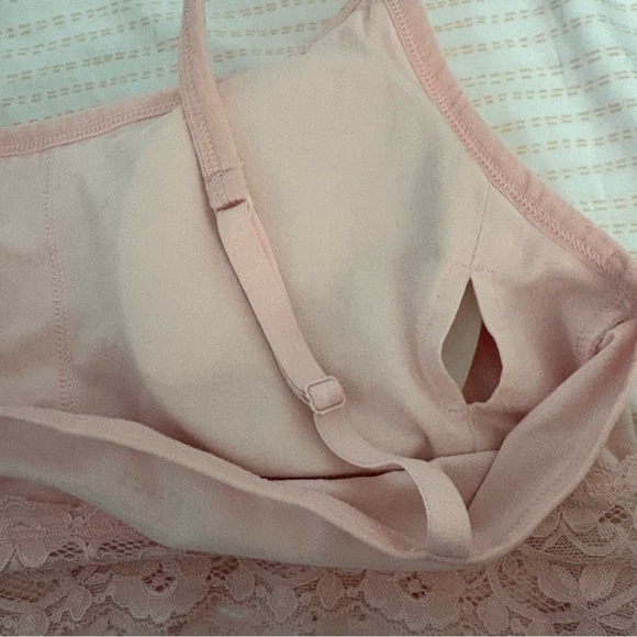 Pact Lace Smooth Cup Bralette Light Pink Wireless - Picture 6 of 7